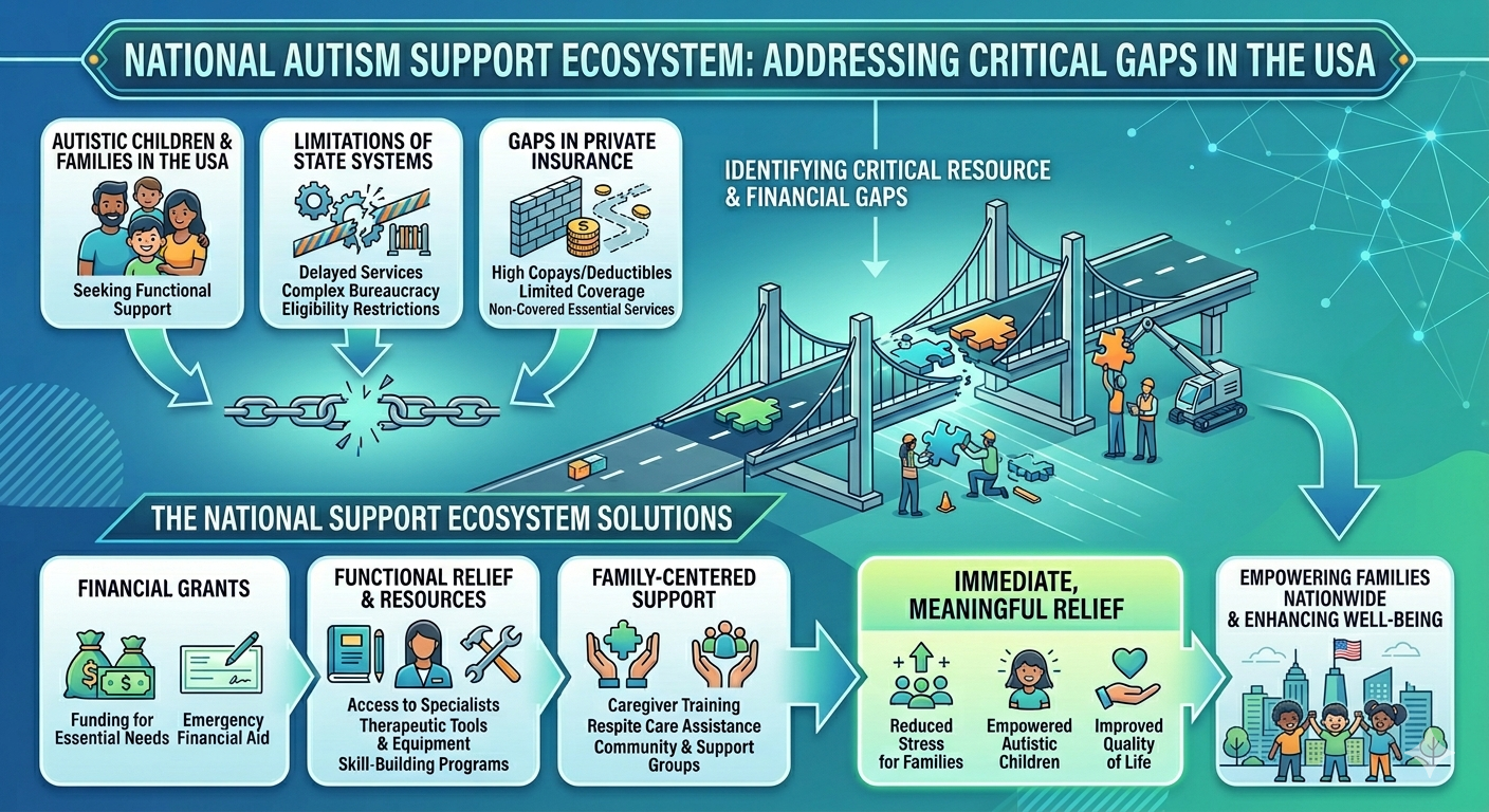 National Autism Support Ecosystem diagram